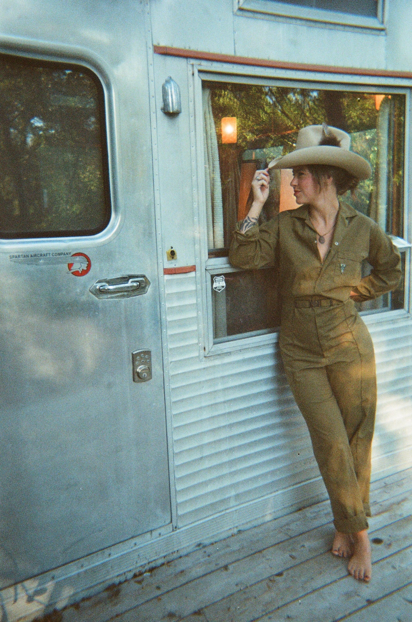 1960s Army Green Jumpsuit