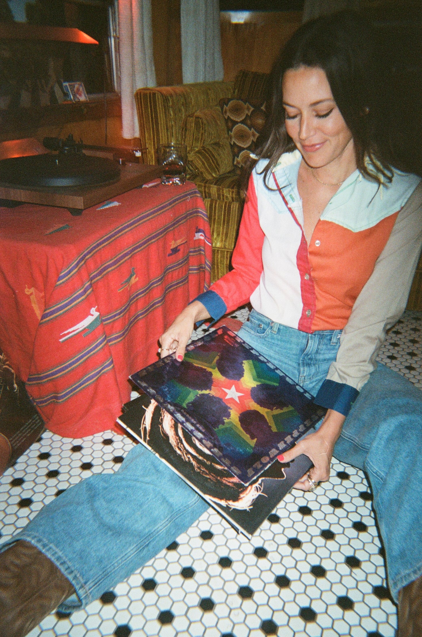 50s Color Blocked Top