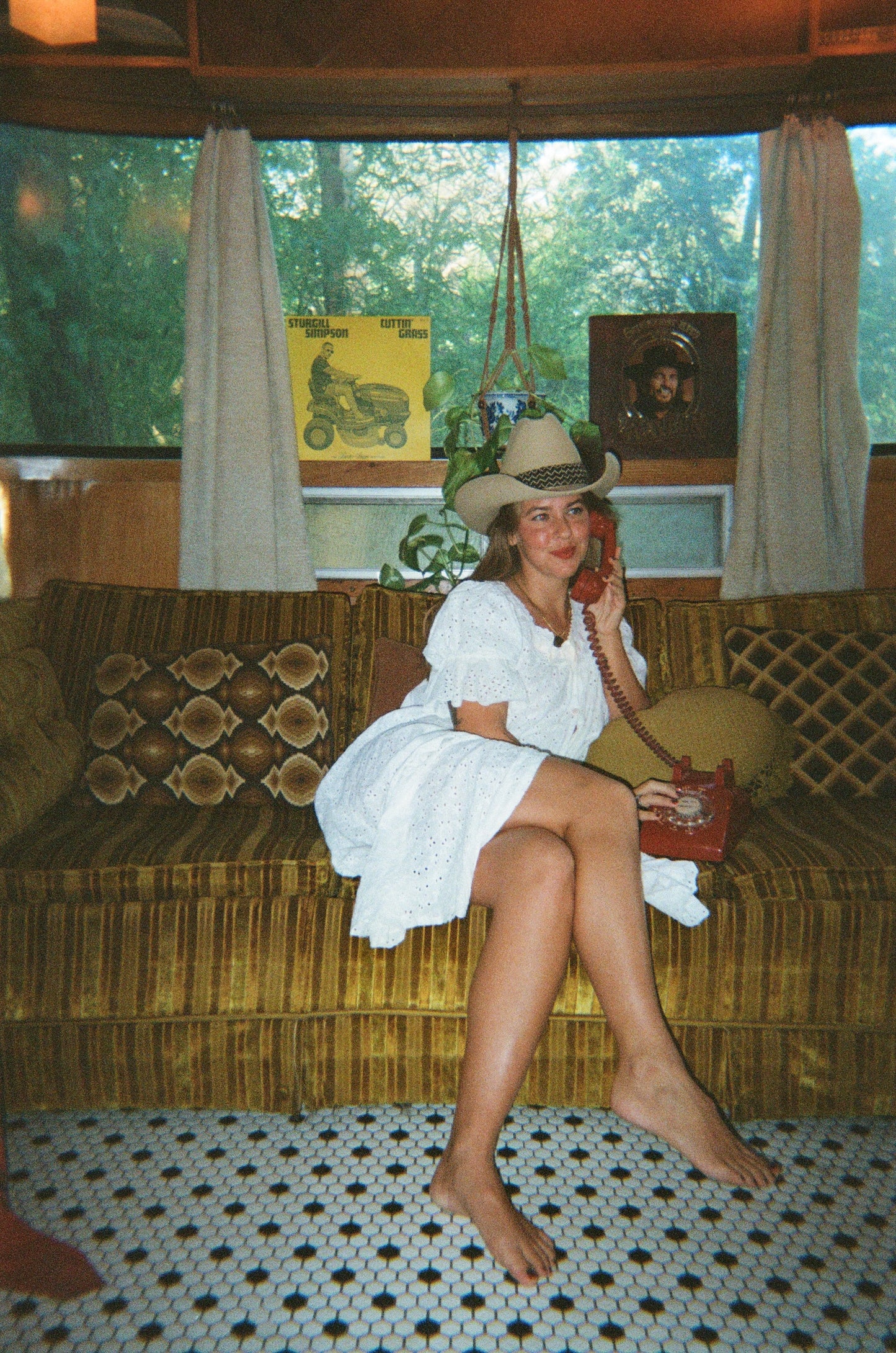60s White Eyelet Babydoll Dress