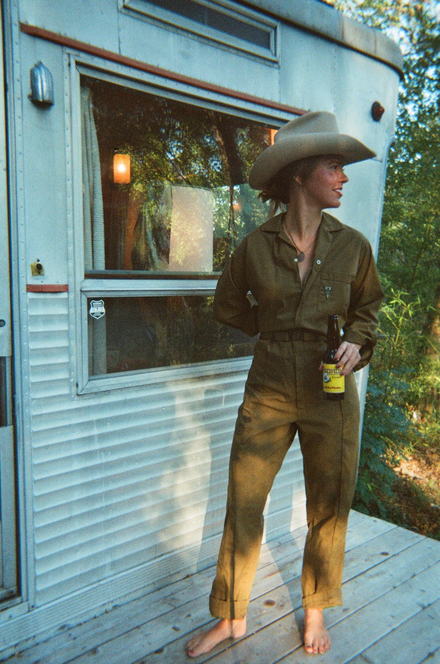 1960s Army Green Jumpsuit