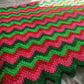 Vintage Afghan Knit Blanket