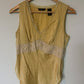 90s Buttery Yellow Silk Tank