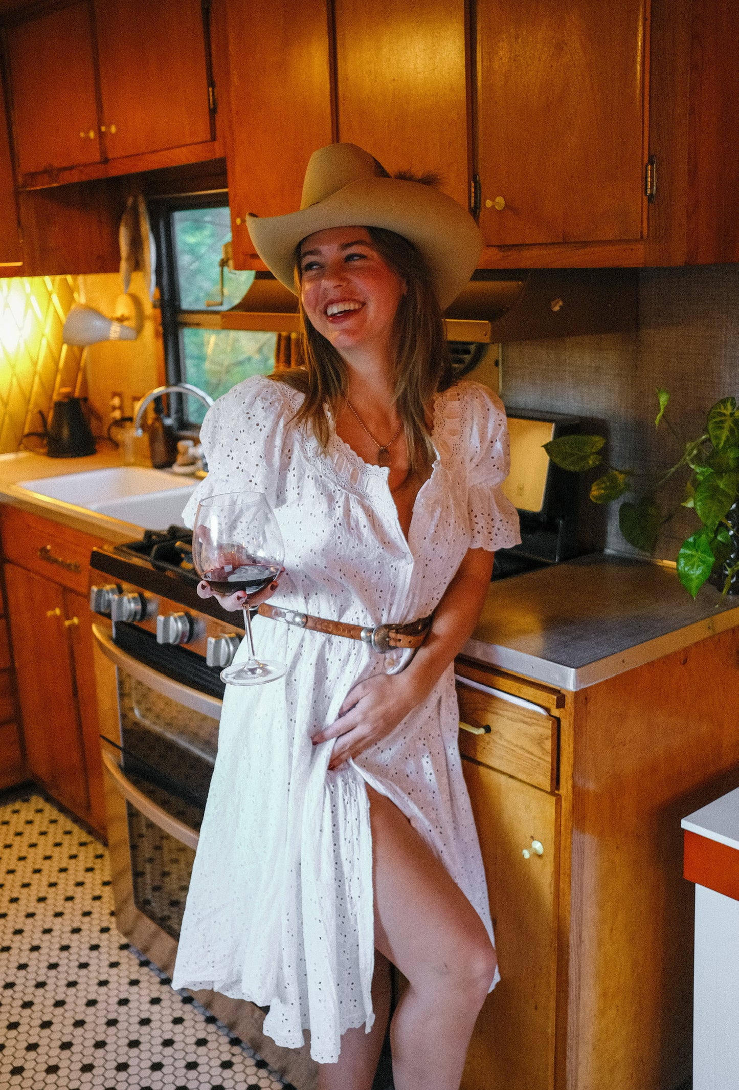 60s White Eyelet Babydoll Dress