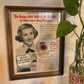 1950s Lucky Strike Framed Picture Ad
