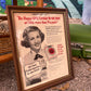 1950s Lucky Strike Framed Picture Ad