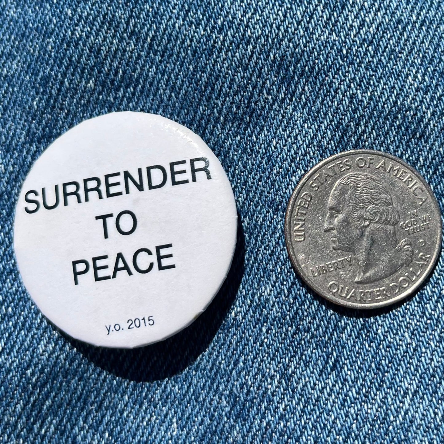 Surrender to Peace ~ Yoko Ono Pin
