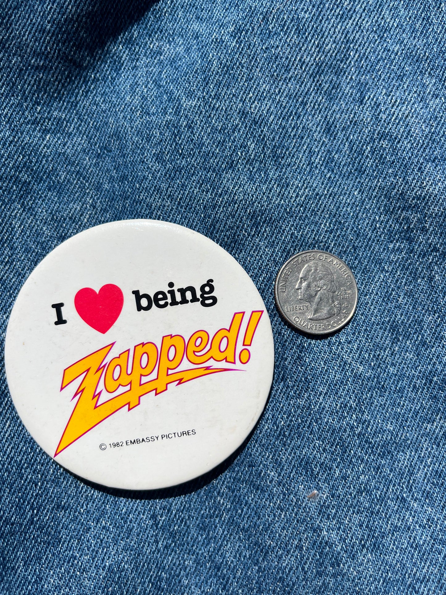 I <3 Being Zapped Pin