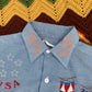 50s Embroidered Top