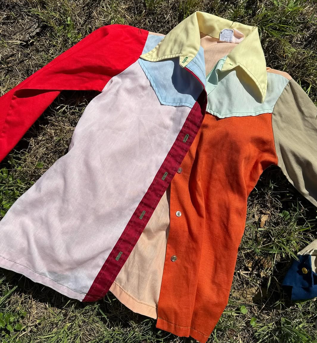 50s Color Blocked Top